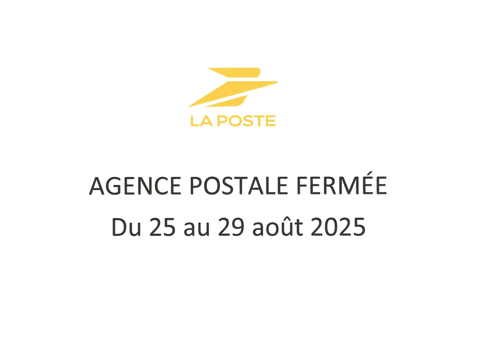 fermeture agence postale de Mesves